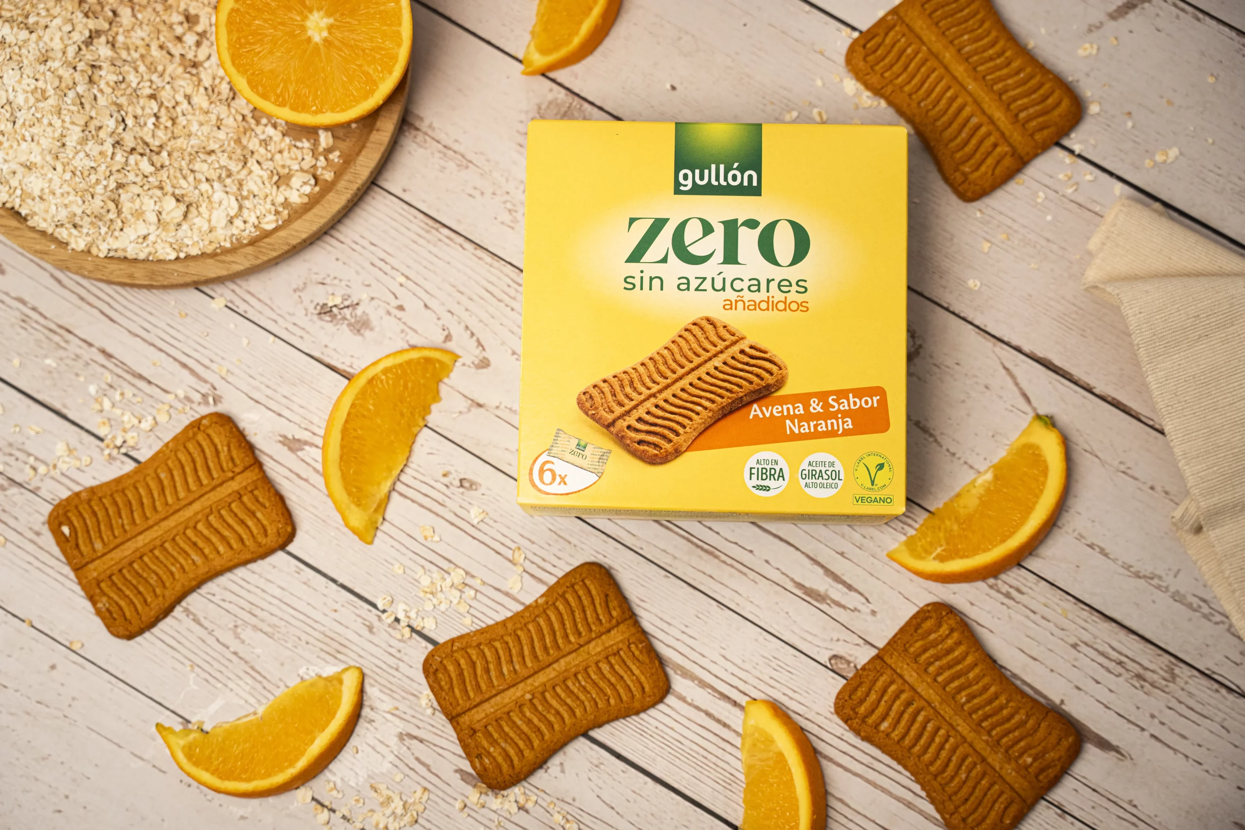 Galletas Gullon Zero Sin Azucares Snack Naranja