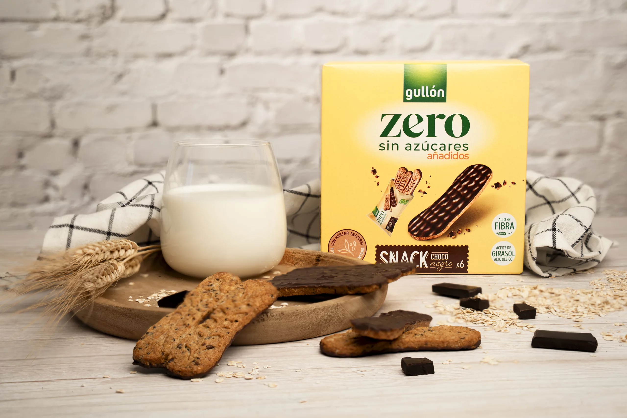 Galletas Gullon Zero Sin Azucares snack chocolate negro