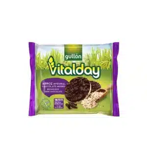Tortitas Gullón Vitalday Arroz avena choco negro