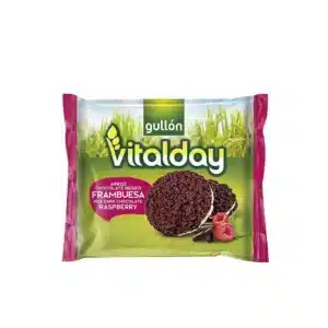 Tortitas Gullón Vitalday chocolate negro y frambuesa