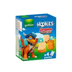 Galletas Gullon Hookies infantiles dragons chocolate con blanco