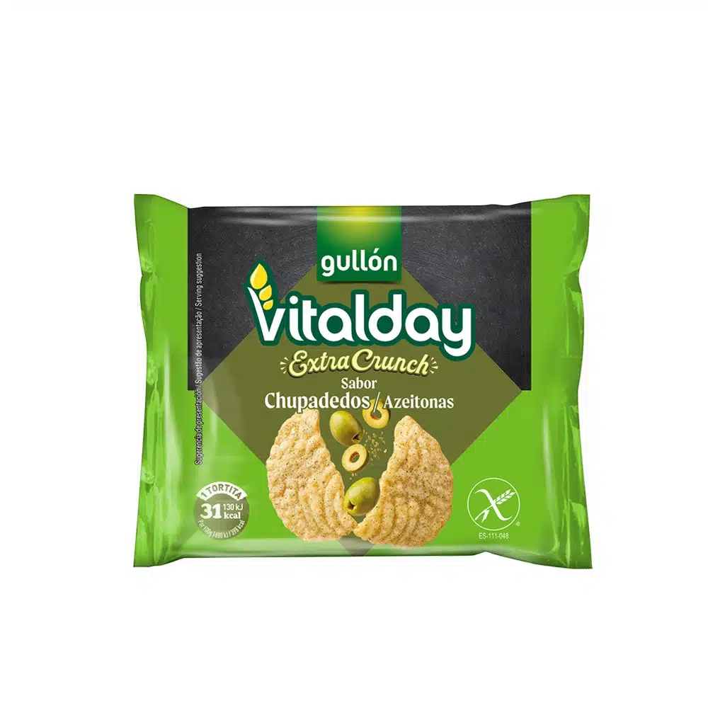 Tortitas Gullón Vitalday Aceitunas Chupadedos