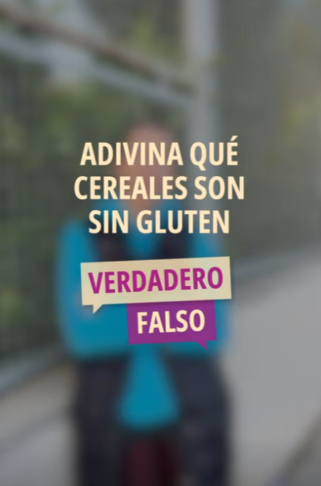 Adivina qué cereales son sin gluten, contenido de Gullón